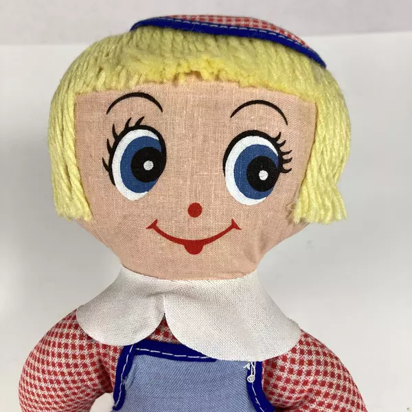 Vintage 11" Rag Doll Made in Hong Kong - Charming Collectible Toy