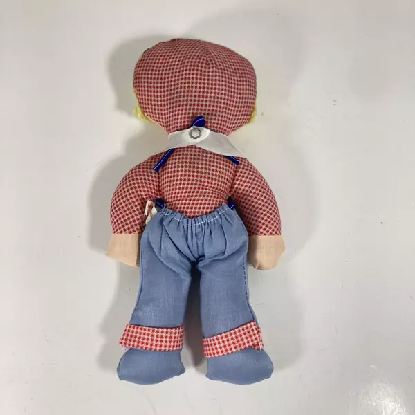 Vintage 11" Rag Doll Made in Hong Kong - Charming Collectible Toy