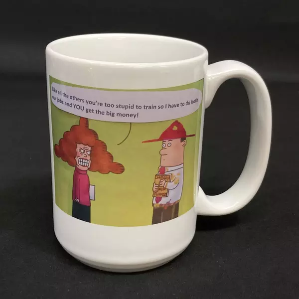 Vintage Dilbert Ceramic Coffee Mug - "Do It Yourself" Judy's Retired