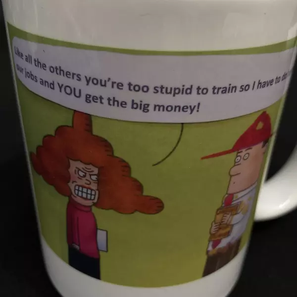 Vintage Dilbert Ceramic Coffee Mug - "Do It Yourself" Judy's Retired