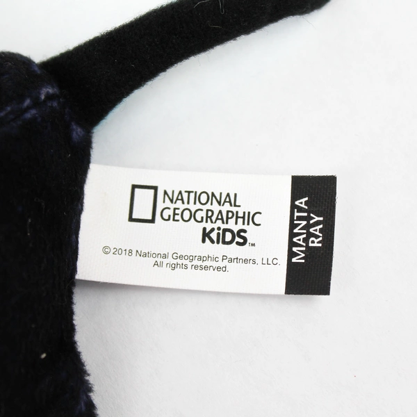 2018 McDonald's National Geographic Manta Ray Plush Toy - Good Condition