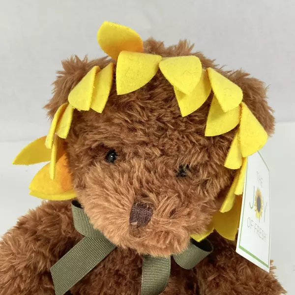 Aurora Joy of Fresh Sunflower Teddy Bear 7.5" Plush Stuffed Animal Tagged