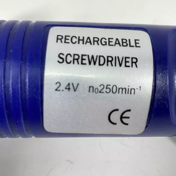 Changzhou 2.4V Rechargeable Screwdriver with Charger - Good Condition