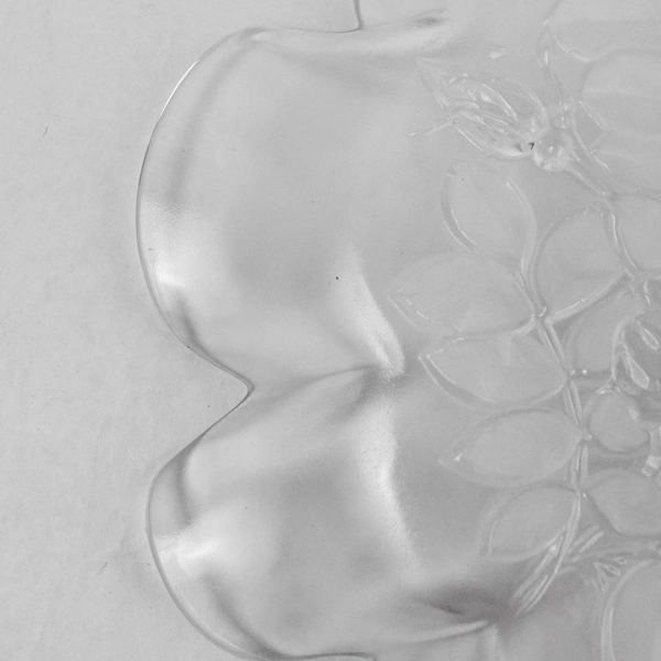 Vintage Mikasa Bianca Floral Glass Serving Platter 12.5" - Elegant Decor