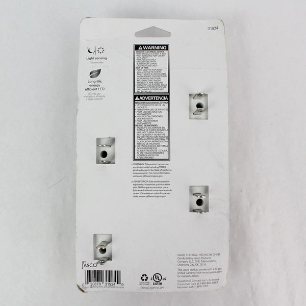 New JASCO Automatic LED Night Lights, Plug-In, Energy Efficient, Auto On/Off