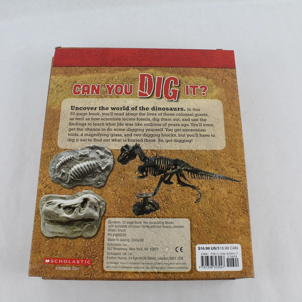 Big Dig Excavation Kit 2018 Scholastic with Fossils & Excavating Tools