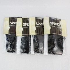 Lot of 4 Spritz Black Iridescent Fringe Curtain Backdrops 3' x 8' New