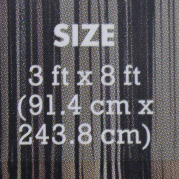 Lot of 4 Spritz Black Iridescent Fringe Curtain Backdrops 3' x 8' New