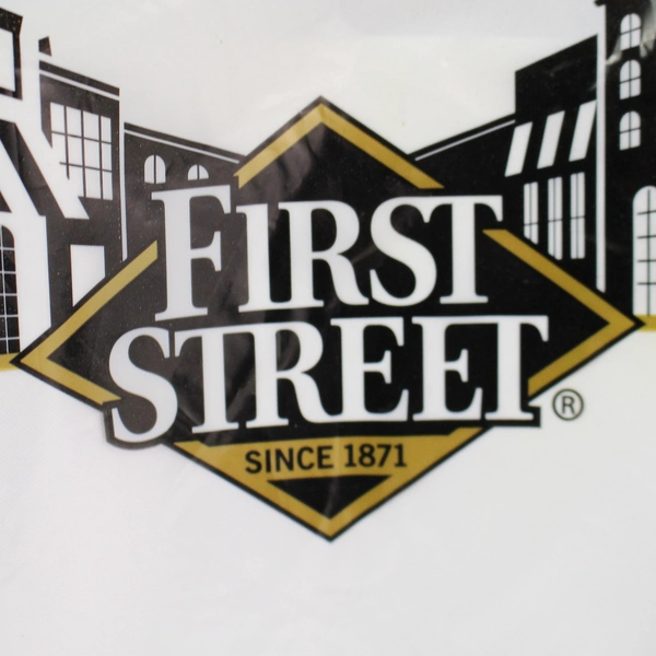 Lot of 3 First Street White Rectangle Table Covers - Reusable Plastic