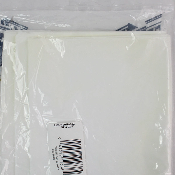 Lot of 3 First Street White Rectangle Table Covers - Reusable Plastic