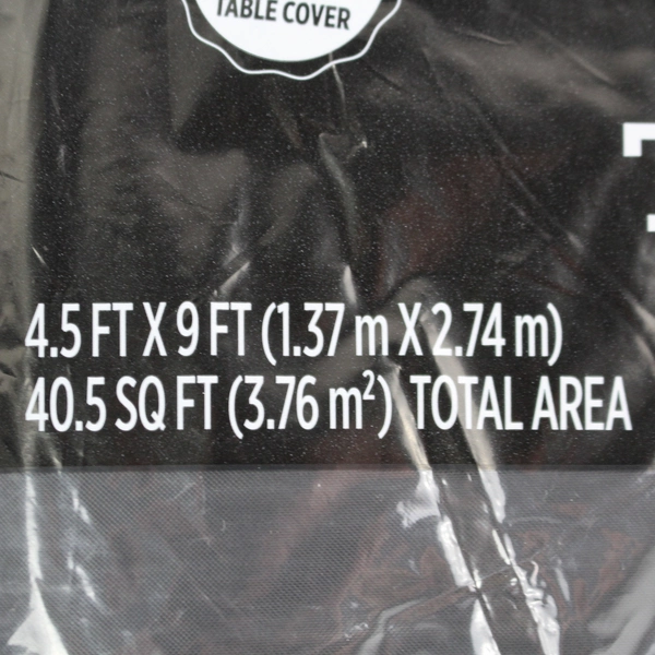 Lot of 3 First Street Black Rectangle Table Covers 9' x 4.5' Sealed New