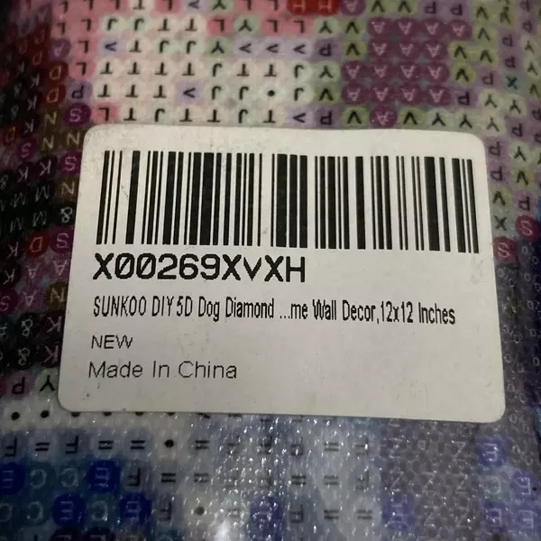 Sunkoo DIY 5D Diamond Painting Kit - Adorable Dog 12x12 Inch NIP