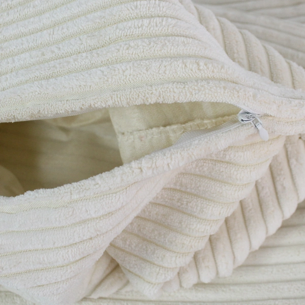 Set of 2 Home Brilliant Cream Cheese Textured Pillow Covers 16"x16"