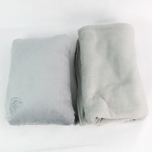 Ariel Wyndham Vacation Ownership Travel Pillow & Blanket Set - Gray, Pre-Owned