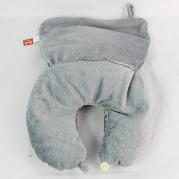 Ariel Wyndham Vacation Ownership Travel Pillow & Blanket Set - Gray, Pre-Owned
