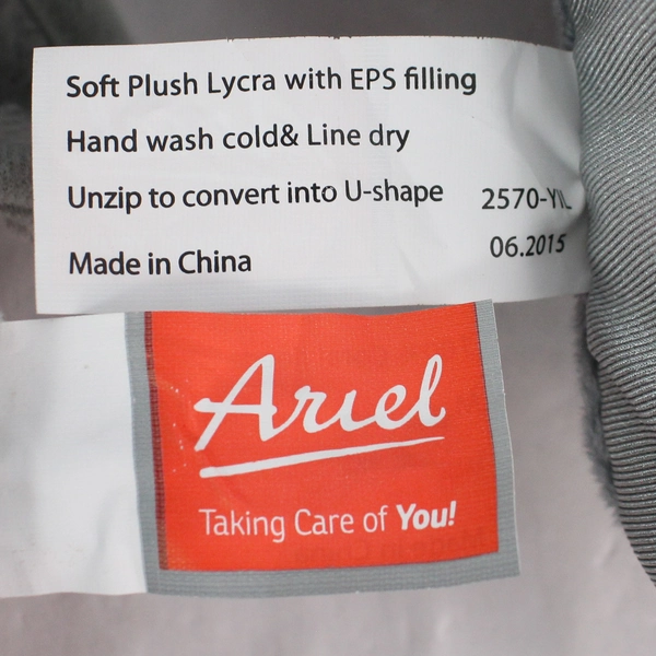 Ariel Wyndham Vacation Ownership Travel Pillow & Blanket Set - Gray, Pre-Owned