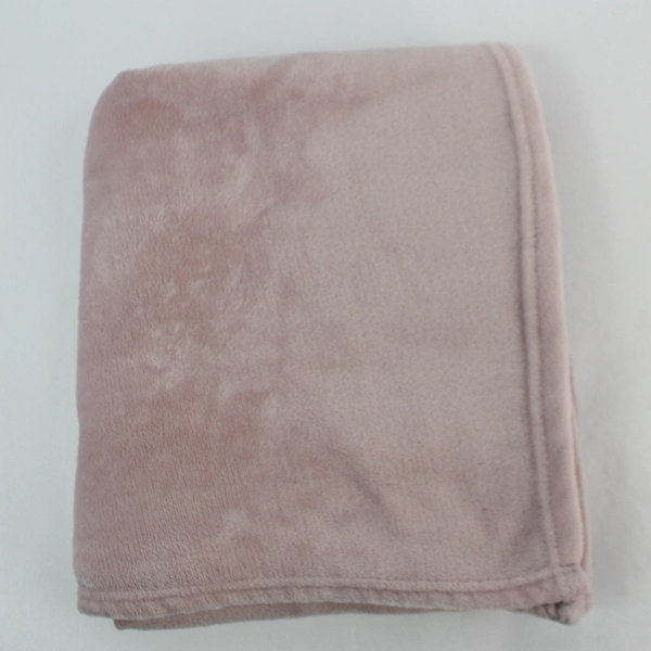Living Solutions Pink Plush Throw Blanket 48"x70" - Cozy & Soft