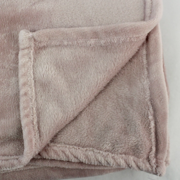 Living Solutions Pink Plush Throw Blanket 48"x70" - Cozy & Soft