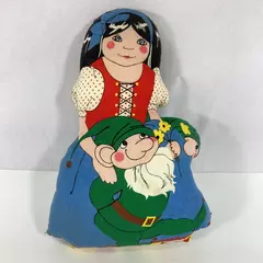 Vintage Snow White Cloth Doll 11.5" Pre-Owned with Minor Stain