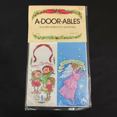 Vintage A-Door-Ables Christmas Doorknob Decorations NIP, 9" x 4"
