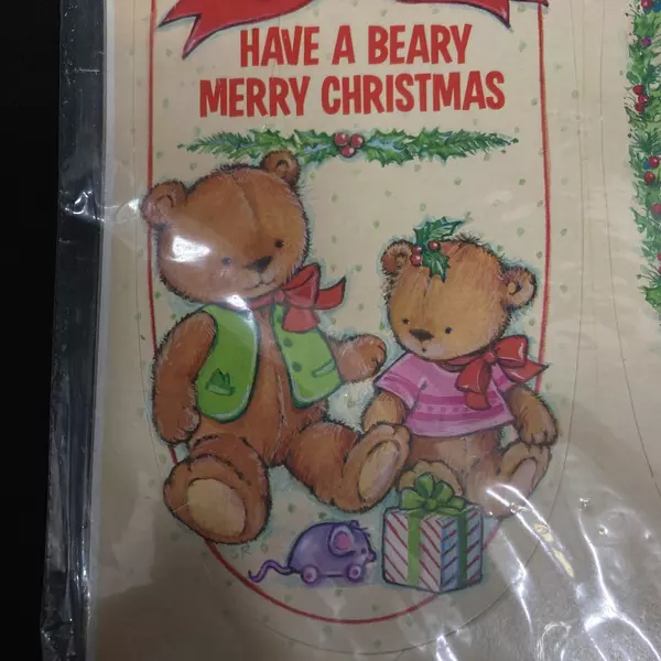 Vintage A-Door-Ables Christmas Doorknob Decorations NIP, 9" x 4"