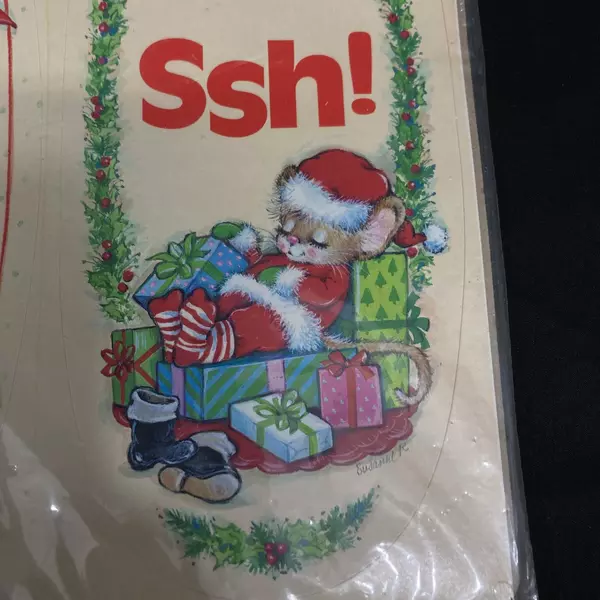 Vintage A-Door-Ables Christmas Doorknob Decorations NIP, 9" x 4"