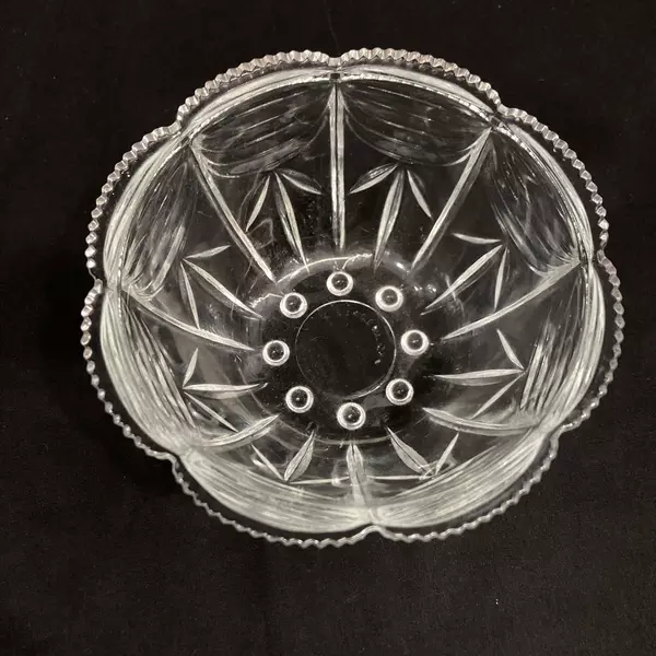 KIG Indonesia Vintage Swag & Dot Candy Bowl - 5.25" Decor Dish