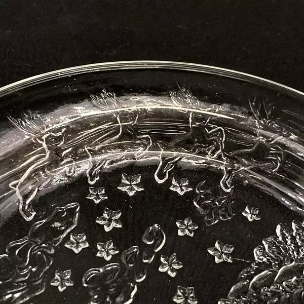 KIG Indonesia Christmas Plate Santa Church Scene 7.25" Holiday Decor