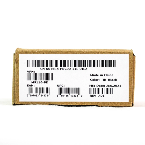 Dell MS116P Optical USB Mouse 1000 DPI Scroll Wheel - New in Box - Black