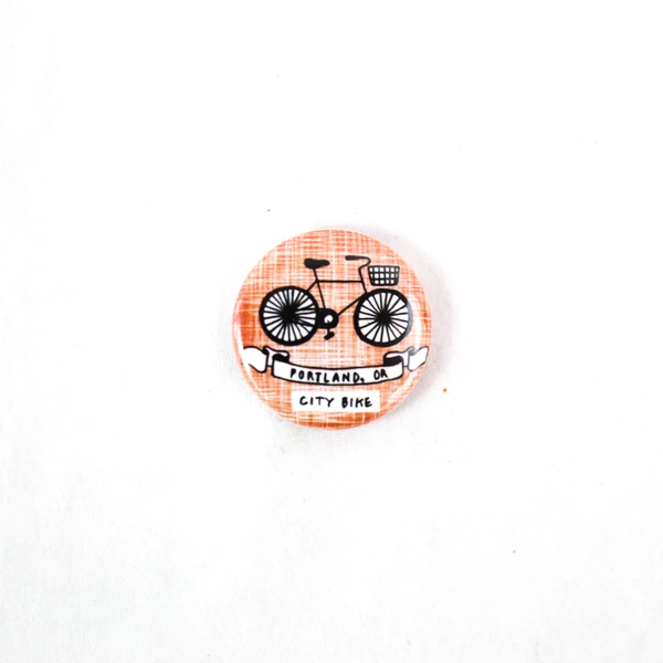 Lot of 4 Powell's Book Store Portland OR Souvenir Pin Back Buttons Pins