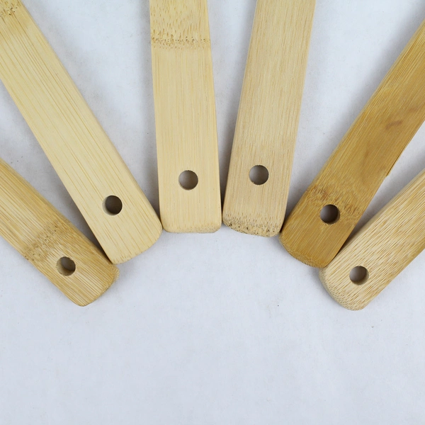 Bombay 7-Piece Bamboo Kitchen Tool Set with Holder - Pre-Owned, Eco-Friendly