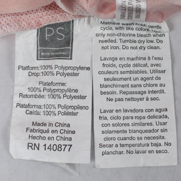 2 PC Pink Polka Dot Crib Skirts by The Peanutshell - Nursery Bedding Set