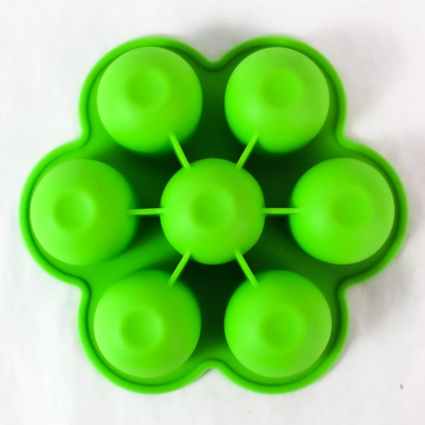 Green Silicone Baby Food Freezer Tray - BPA Free, 7 Compartments, Good Condition