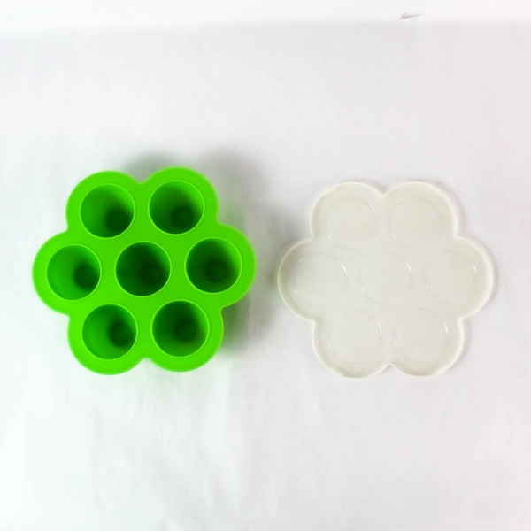 Green Silicone Baby Food Freezer Tray - BPA Free, 7 Compartments, Good Condition