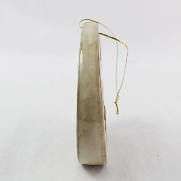 Vintage Holy Family Nativity Scene Ceramic Ornament 5.5" - Pre-Owned, Crack