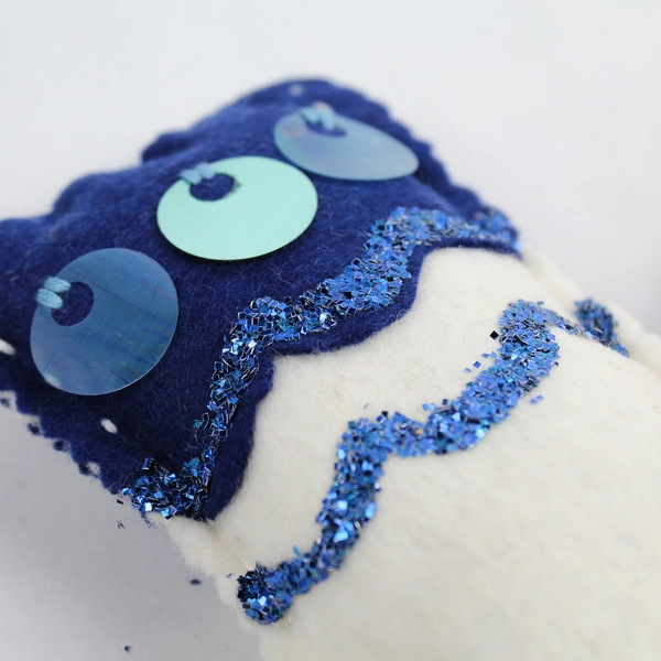 Lot of 3 Handmade Christmas Tree Ornaments - Unique Holiday Decor