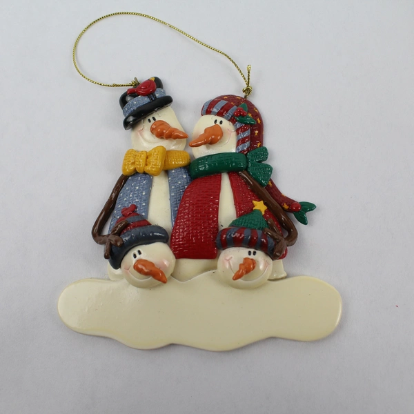 Lot of 3 Clay Christmas Tree Ornaments - Holiday Decor - Pre-owned