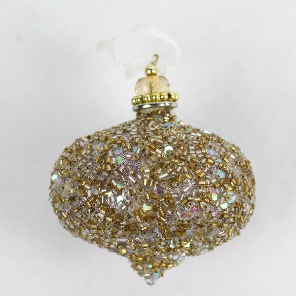 Lot of 3 Glass Christmas Tree Ornaments - Varied Shapes & Designs