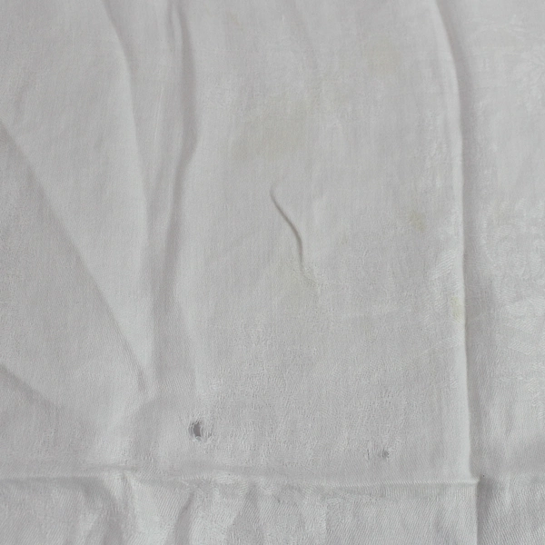 Lot of 26 White Floral Napkins for DIY Crafting - Flawed Fabric Use