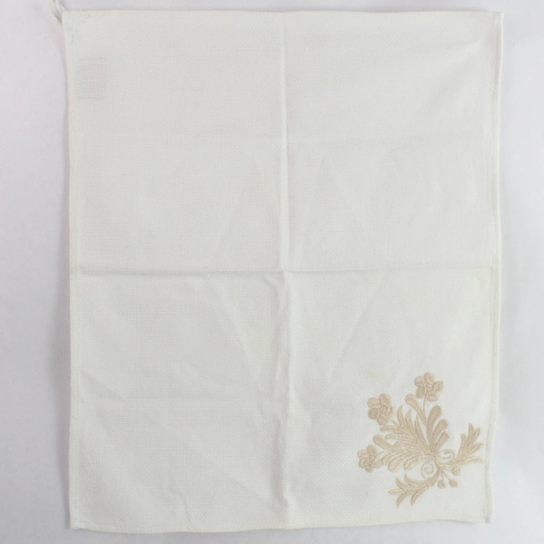 Lot of 3 Embroidered Table Runner, Dishcloth & Basket Liner - Rustic Decor