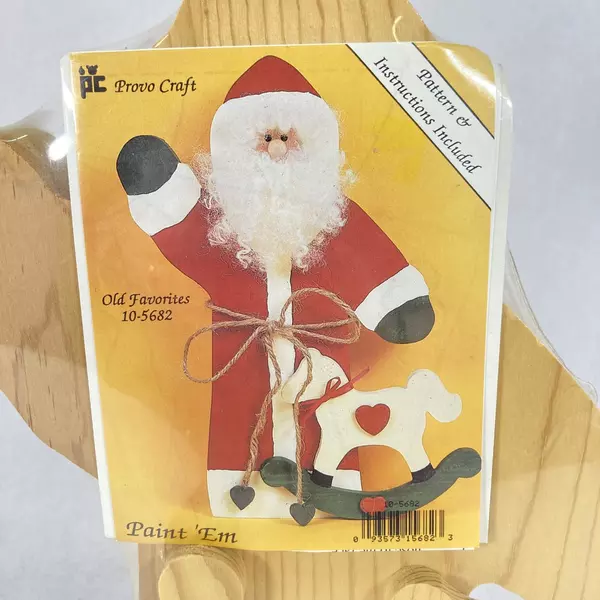 Provo Craft Paint Em Santa & Rocking Horse Kit 10-5682 - New in Package