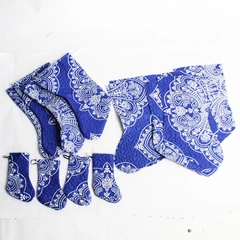 16 PC Lot of Quilted Christmas Stockings & Fabric Panels - Craft Decor