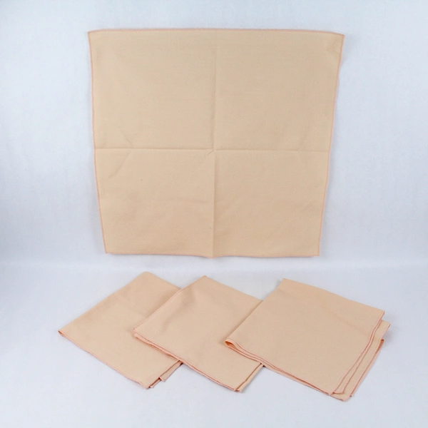 5 PC Peach Pink Napkins & Tablecloth Set - Flawed, Elegant Home Decor