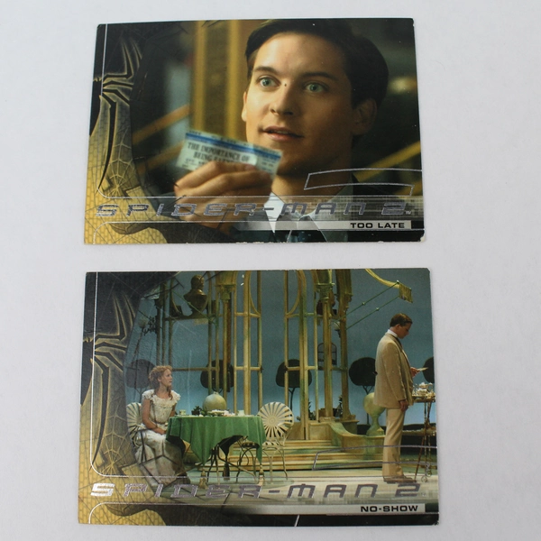 2004 Lot of 5 Spiderman 2 Trading Cards Upper Deck Good Condition