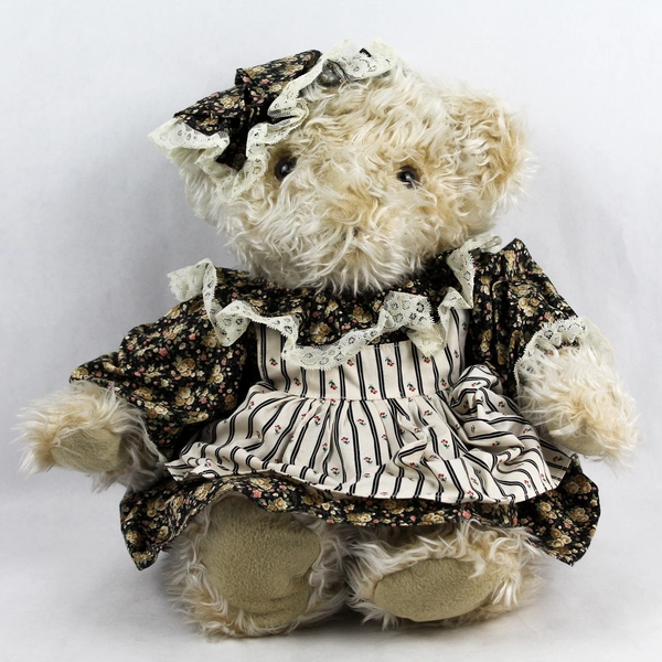 Dressed Up Girl Teddy Bear Plush Stuffed Toy 16" - Adorable & Collectible