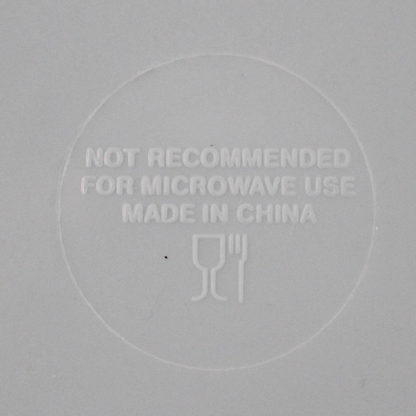 Set of 4 Multicolor Polka Dot Plastic Dinner Bowls 6" - Pre-Owned with Stains