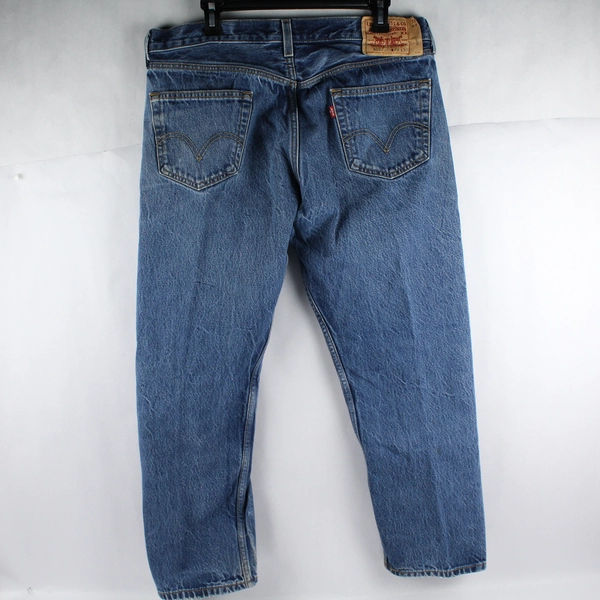 Levi Strauss and Co 501 Straight Fit Button Fly Denim Jeans Men's W38 x L30