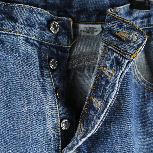 Levi Strauss and Co 501 Straight Fit Button Fly Denim Jeans Men's W38 x L30