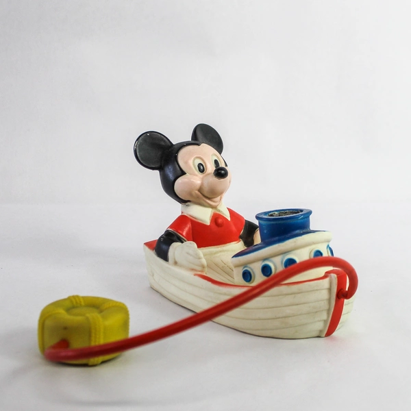 Vintage Disney Mickey Mouse Bubble Barge Bath Toy - Child Guidance