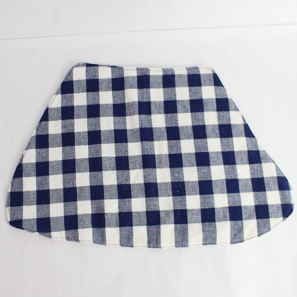 Set of 6 Pre-Owned Blue Gingham Placemats for Round Tables - Some Stains